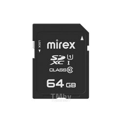 Карта памяти SDXC 64GB U1/C10 Mirex 13611-SD10CD64