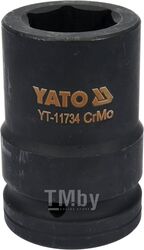 Головка торцевая ударная 1" 6гр. 30мм L80мм CrMo Yato YT-11734
