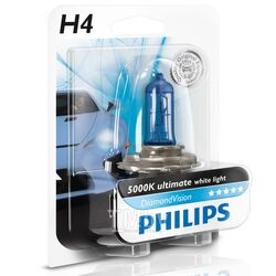 Лампа Philips (H4) 60/55W 12V P43T-38 галогенная DiamondVision в блистере 12342DVB1