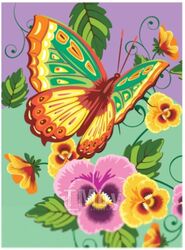 Картина по номерам Юнландия Бабочка с акриловыми красками / 661591
