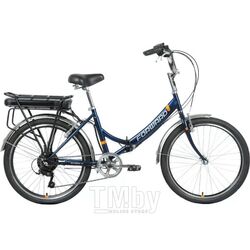 Велосипед электрический FORWARD RIVIERA 250w 2022 (REB22FW24681) темно-синий