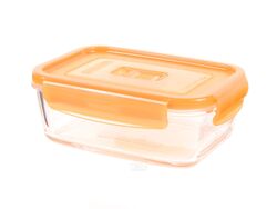 Контейнер стеклянный "Purebox Active orange" 380 мл с пластмассовой крышкой (арт. P4578, код 155354)