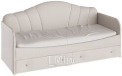 Односпальная кровать ТриЯ Сабрина 900 ТД-307.12.02 с мягкой спинкой и ящиками (кашемир)