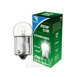 Лампа накаливания R5W/G18 5W 12V BA15S Standart REKZIT REK-90403