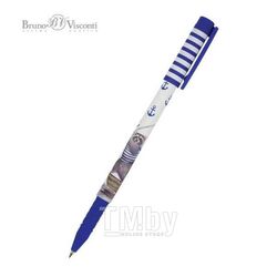 Ручка шариковая "FunWrite. Енот-рыбак", 0,5мм, синяя Bruno Visconti 20-0212/73