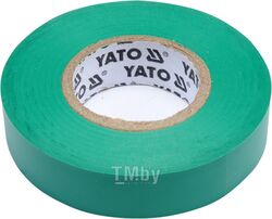 Изолента ПВХ зеленая 15мм х 20м х 0,13мм Yato YT-81595