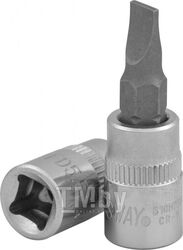 Насадка торцевая 1/4"DR с вставкой-битой шлицевой, SL5.5, 37 мм Jonnesway S10H255