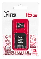 Карта памяти Mirex microSDHC UHS-I (Class 10) 32GB + адаптер 13613-ADSUHS32