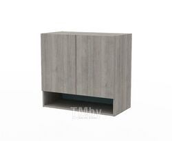 Шкаф навесной 3Dom Фореста РС161 (дуб бардолино серый/голубой горизонт)