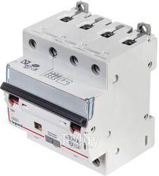Дифференциальный автоматический выключатель DX3 4P С 32A 30мА 6kА 4М Legrand 411189