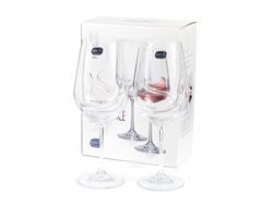 Набор бокалов для вина стеклянных "Turbulence" 2 шт. 550 мл Crystalex