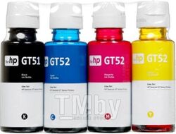 Чернила Revcol.for HP - GT51/GT52, оригинальная упаковка, комплект 4 цвета, Dye (Premium)