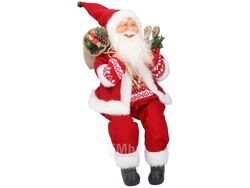 Статуэтка новогодняя декоративная "Санта Клаус" 22x17x46 см Belbohemia