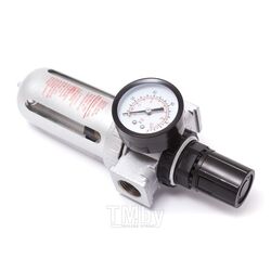 Фильтр-регулятор с индикатором давления для пневмосистем 1/2"(10Мк, 1900 л/мин, 0-10bar,раб. температура 5-60) Partner AFR804