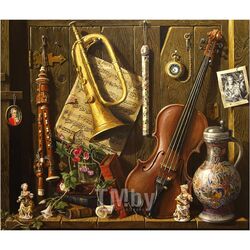 Алмазная мозаика (живопись) 40*50см Уголок музыканта Darvish DV-11514-51