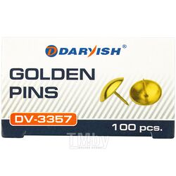 Кнопки золотые 100шт/уп Darvish DV-3357