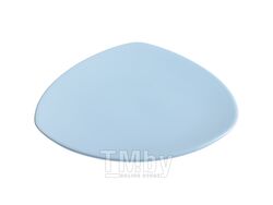 Тарелка десертная керамическая, 220 мм, треугольная, серия Трабзон, голубая, PERFECTO LINEA
