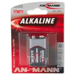 Батарейка Alkaline-red-9V E блистер (Крона) ANSMANN 1515-0000