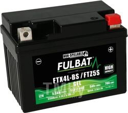Аккумулятор SLA SLA12-4 / FTZ5S AGM (113x70x85) 4Ач -/+ FULBAT 550671