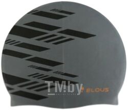 Шапочка для плавания Elous Big Line EL0011 (серый/черный)