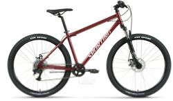 Велосипед Forward Sporting 27.5 2.3 D 2022 / RBK22FW27857 (17, темно-красный/серебристый)
