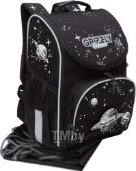 Школьный рюкзак Grizzly RAm-385-4 (черный)