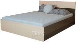 Односпальная кровать Горизонт Мебель Юнона 0.8м (венге/дуб)