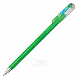 Ручка гелевая "Dual Metallic" 1.0 мм, светло-зеленый+синий металлик+красный Pentel K110-DMKX