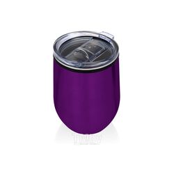 Кружка термическая с крышкой, метал., 330 мл. "Pot" фиолетовый