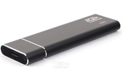 Бокс для жесткого диска 31UBNV5C (BLACK) AgeStar USB 3.1 Type-C for M.2 NVME SSD, алюминий, черный