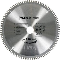Диск пильный по алюминию 250х30х100T Yato YT-6095