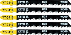 Полотна для электролобзика по дереву 75х100х1,4мм 6TPI (5шт) Yato YT-3410