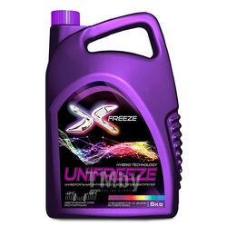 Антифриз фиолетовый X-FREEZE Unifreeze до -40С 5kg (4,4л) (Готовый) (91265) 430210020