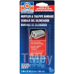 Бандаж глушителя для ремонта глушителя и выхлопной трубы Muffler & Tailpipe Bandage, +426С, лента 5х106см в блистере PERMATEX 80331