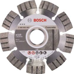 Круг алмазн.отрез.сегмент.Bosch,Best for Concrete 115