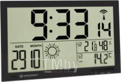 Метеостанция цифровая Bresser MyTime Jumbo LCD / 74646 (черный)