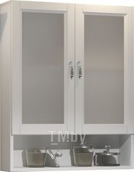 Шкаф-пенал Opadiris Клио 63 см подвесной, с матовым стеклом (00-00000446)