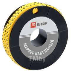 Маркер кабельный 4,0 мм2 "0" (500 шт.) (ЕС-2) EKF PROxima plc-KM-4-0