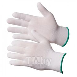 Перчатки нейлоновые белого цвета без покрытия (размер 8 (M)) GWARD Touch NP1001-W-M
