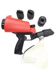 Пескоструйный пистолет со встроенной емкостью для песка 1л и резиновыми насадками (4шт) Forsage HSB-I
