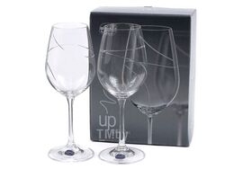 Набор бокалов для вина стеклянных "Up" 2 шт. 350 мл Crystalex