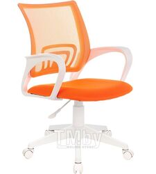 Кресло Бюрократ CH-W 695NLT оранжевый TW-38-3 TW-96-1 сетка/ткань крестов. пластик пластик белый