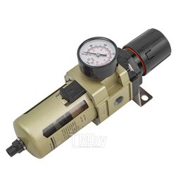 Фильтр-регулятор с индикатором давления для пневмосистем 3/8''(автоматич. слив,10Мк, 4000 л/мин, 0-10bar,раб. температура 5-60) Rock FORCE RF-AW4000-03D