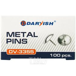 Кнопки никелированные 100шт/уп Darvish DV-3355