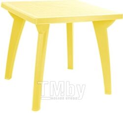 Стол пластиковый DD Style Луна квадратный 740ж (желтый)