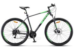 Велосипед STELS Navigator 910 MD V010 / LU089219 (29, антрацитовый/зеленый)