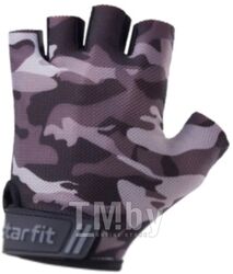 Перчатки для фитнеса Starfit WG-101 (S, серый камуфляж)
