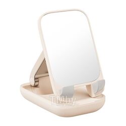 Подставка для телефона Baseus Seashell Series Folding Phone Stand (with Mirror) Baby Pink (B10551501411-00)