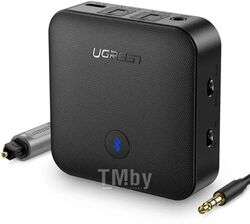Блютуз аудио ресивер + трансмиттер UGREEN Bluetooth Transmitter/Receiver Aptx HD 5.0 (LY) (3.5 + optical fiber) CM144 (Black) 70158