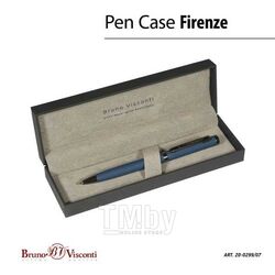 Ручка "FIRENZE"шарик.автомат.в SOFT TOUCH футляре, 1.0мм, синяя, синий мет.корпус, черн.футляр Bruno Visconti 20-0299/07